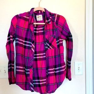 Pink and purple flannel